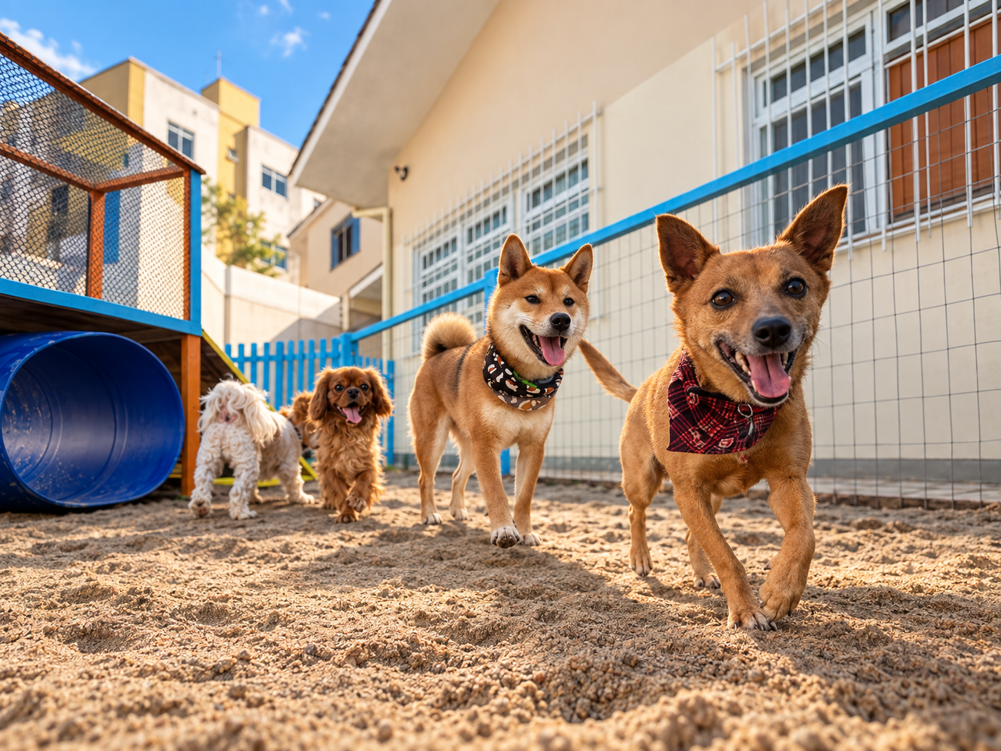 Área de socialização do Centro Educacional Cultura Canina